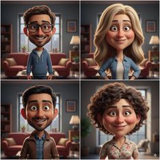 Big Bang Theory Style Nano Banana 3D Caricature